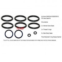 AIR ARMS SERVICE KIT TO FIT CURRENT AIR ARMS T SLOT S200, S400, S410, S510 Fill Valve Seal Kit