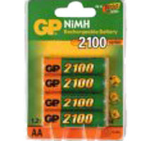 GP AA RECHARGEABLE 2100 MAH BATTERIES