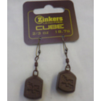 Zinkers Cube Carp Weight  2/3oz - 18.7g