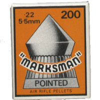 Marksman Pointed .22 calibre Air Gun Pellets 15.00 grains Box of 200